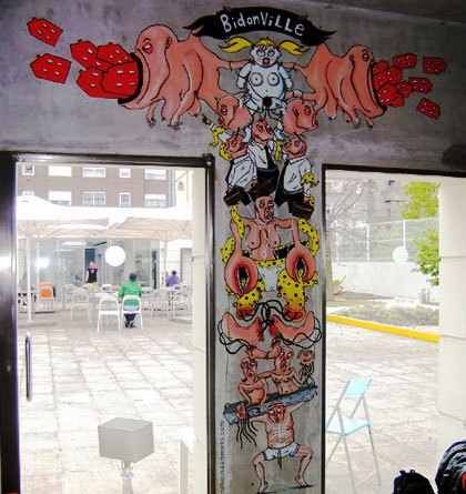 O mural de Rui Sousa no BidonVille